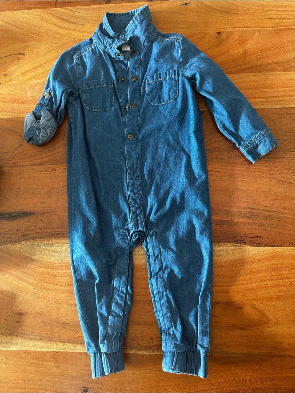 Cat & Jack Denim Baby Romper Jacket - Blue